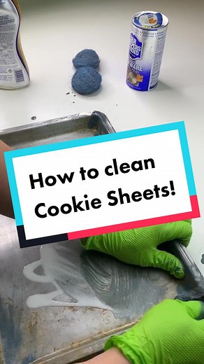 Reply to @jacemore next up in the Can You Clean Challenge! Cleaning cookie sheets is so satisfying! #satisfying #cleaning #howto #canyouclean