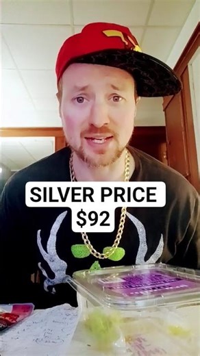 Silver hits a new record high at $92. $300 is next. #silver #news #shorts