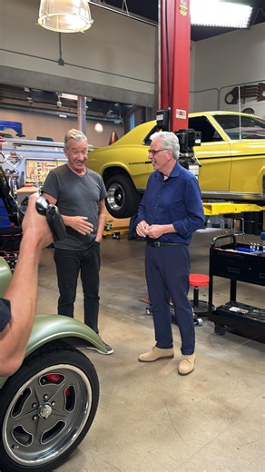 @ofctimallen takes us for an exciting look behind the scenes on the set of @shifting_gearsabc 😍🎬🚘✨ more on GMA coming up! #timallen #shiftinggearsabc #abc #television #bts @abc @chriscconnelly | Good Morning America