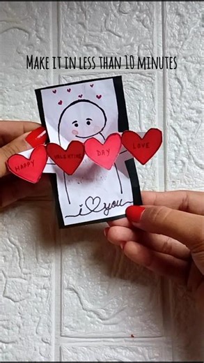 Amezing pop up card for your loved ones 💕 #diy #craft #ytshorts