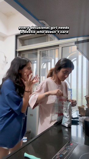 Sanya Maini on Instagram: "baarish ho rahi thi kyuki bhagwan bhi mere liye ro rahe the😭 @heer_karnani roles reversed today🫠 • • • [bestie, girl friendships, funny, relatable, vlog, skit, indian comedy, girl code, friendship] #bestie #relatable #funnyreel #indiancomedy #reelsindia #girlcode #minivlog #skit #trending"