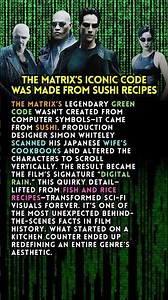 The Matrix’s Iconic Code Was Made From Sushi Recipes