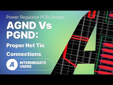 AGND vs PGND: Proper Net Tie Connections in Power Regulator PCB Design