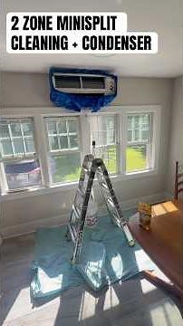 2-Zone Mini Split Deep Clean + Condenser Coil Cleaning #hvac #minisplit #hvactechnician