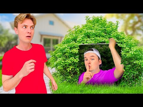 I Built a SECRET ROOM In My BEST FRIEND'S Yard!!