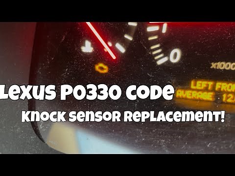 Lexus LS 430 knock sensor replacement. P0330 P0333