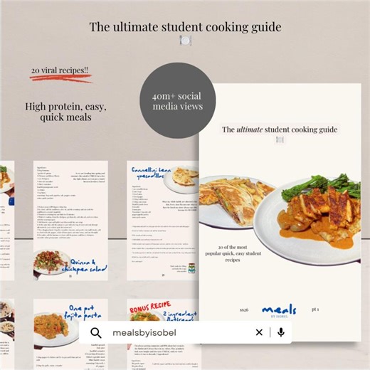 The Ultimate Student Cooking Guide: Cookbook for Students (without Macros & Air Fryer Times) - Etsy