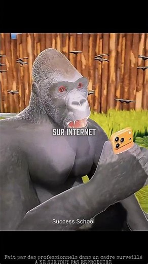 😱Ne laissez pas le gorille prendre votre téléphone...
