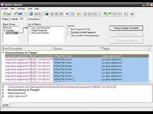 Xbench - QA of Translated Segments