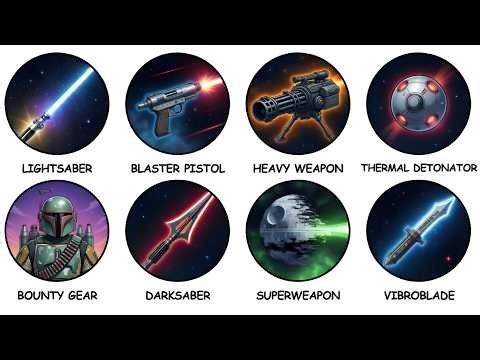 Every Iconic Star Wars Weapon Explained In 10 Minutes