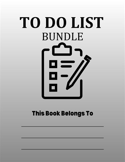 To Do List Bundle Printable | Daily Weekly Yearly , Grocery List, Checklist, Notes | Digital Planner Instant Download - Etsy