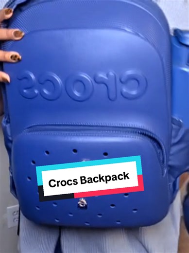The last Backpack you'll need. Durable, various colors,personal design With Crocs Backpack @Crocs #crocs #backpack #crocsbackpack #travelbag #overnightbag