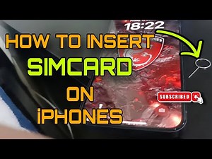 HOW TO INSERT A SIMCARD ON IPHONE #tutorial #fyp #youtube #video #tech #gadgets #apple #simcard #ios