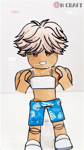 Making the Cutest Boyfriend Paper Squishy! Free template & Tutorial #shorts #papersquishy #diy