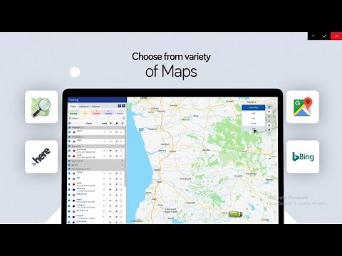 GPS Tracking Software With Multiple Map Support
