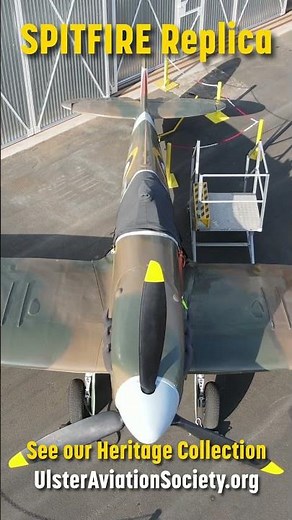 Spitfire Replica at Ulster Aviation Society #wherehistoryhaswings #spitfire #planespotting