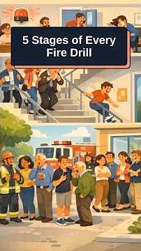 5 Stages of Every Fire Drill 🔥