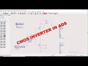 CMOS INVERTER IN ADS - TRANSIENT ANALYSIS #cmos #inverter #circuit #ads #transientanalysis