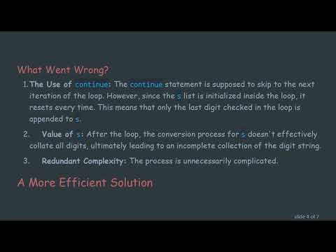 Resolving Python's continue Misunderstanding in a Simple Function