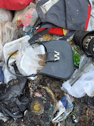 Finding a Mobile Phone in a Women's Bag at the Landfill