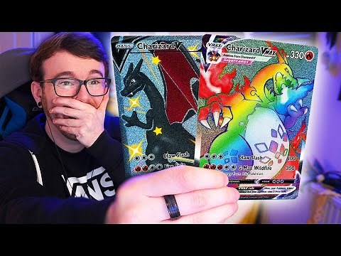 Hunting for the Shiny & Rainbow Charizard! (Opening 31x Champion's Path Booster Packs!)