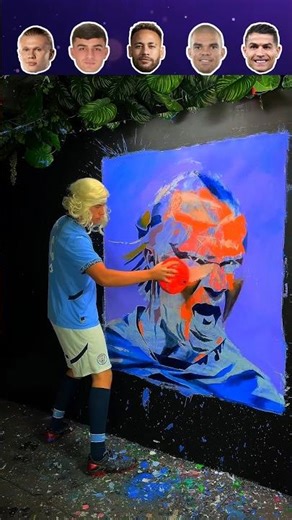 Football players being painted🎨🫟#soccer #football #futbol #futebol #trending #trendingshorts #edit