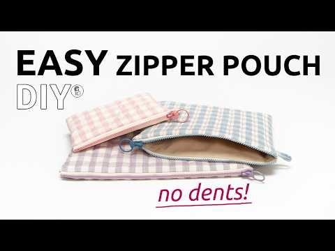 No Dents! How to Make a Quilted Zipper Pouch (3 Sizes) | Sewing for Beginners