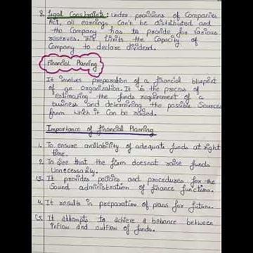 Business studies #class 12#ch 9 financial management Notes