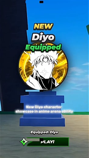 NEW DIYO CHARACTER SHOWCASE IN ANIME ABILITY ARENA #shorts #gaming #viral #trending #roblox