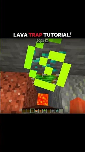 Lava trap Tutorial!?!🤯 #minecraft #gaming #minecrafttraps #ytshorts