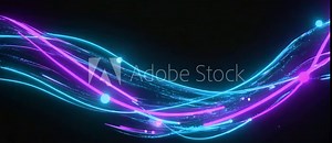 quantum flux tunnel translucent ribbons of neon cyan magenta light weaving dark void, pulsing energy nodes and subtle particle dust, cinematic depth of field, 4K, octane-style render