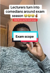 Student Reacts to Lecturer's Funny Exam Scope Moment