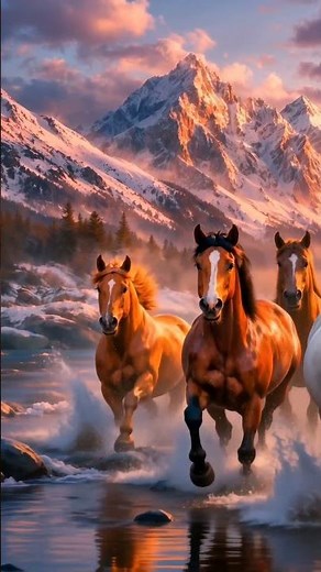 Wild Mustangs Running Free 🇺🇸 The Spirit of America! #Shorts