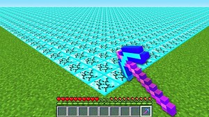 【Minecraft】MC，但挖矿范围无限翻倍！从1x1到1600万格，我能在电脑崩溃前通关吗？