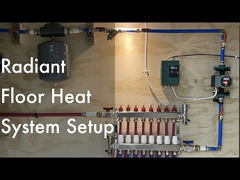 Installing the Radiant Floor components