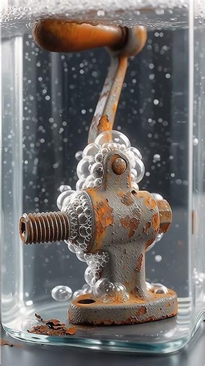 Acid Cleaning a Rusted Cast Iron Window Crank #acidcleaning #rustremoval #WindowCrank
