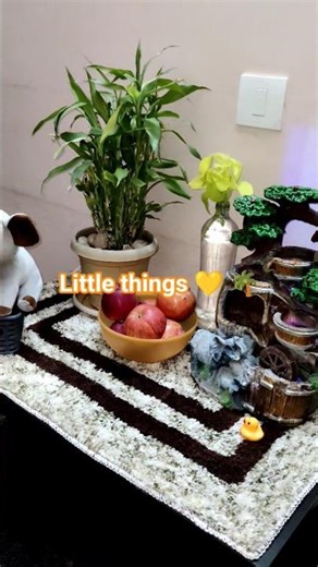 Simple Table Makeover | Small Home Decor Idea 🌿 | VK Nilayam #shorts