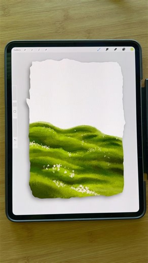 Procreate Grass Tutorial #procreate #beginnerarttips #digitalart