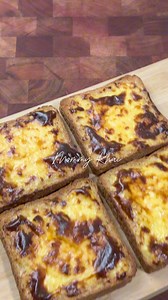 1M views · 2.2K reactions | Basque Burnt Toast Ingredients: 1/2 cup Full Cream Milk 2 EggYolks 2 tbsp Sugar 1/4 Cream Cheese Quick Melt Cheese 1 tbsp Butter 1 tbsp Cornstarch Loaf Bread Air fry at 200C for 10mins. | Khai's Cakes and Pastries Corner | Facebook