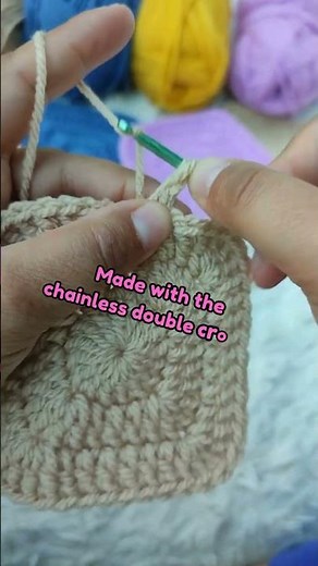 Here's an easy Solid Granny Square Crochet tutorial you can try!