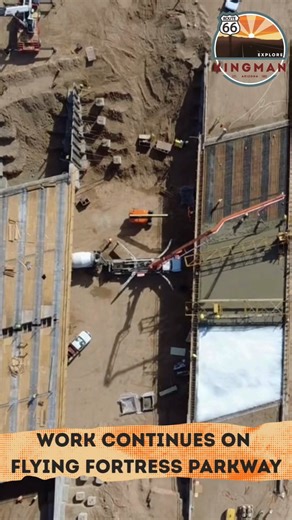 The City of Kingman, in partnership with the Arizona Department of Transportation (ADOT), is making significant progress on Flying Fortress Parkway, with the first phase of the project scheduled for completion in the fall of 2026. For more information on Flying Fortress Parkway click here: https://www.cityofkingman.gov/Home/Components/News/News/3768/255 | City of Kingman
