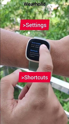 Customize Fitbit Versa 3 Long Press Button Function 😮 #shorts #wearholic #fitbit