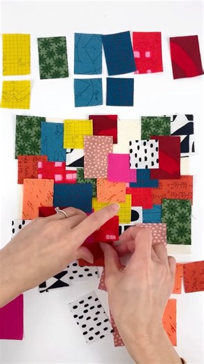 🤔 Suggest a name for this new Patchwork Sashiko Kit in the comments below! I had very a specific inspiration for this one, but I don’t want to influence your suggestions. I’ll share what it is later… I love the bold saturated colors that run all over the rainbow. 🌈 It’s going to make for a happy and cheerful textile. Help me name this color palette below! #upwithhandmade #banjoflannel #nevernotstitching #makersgonnamake #sewingaddict #patchworksashiko #sashiko #fabricscraps #textileart #patchw