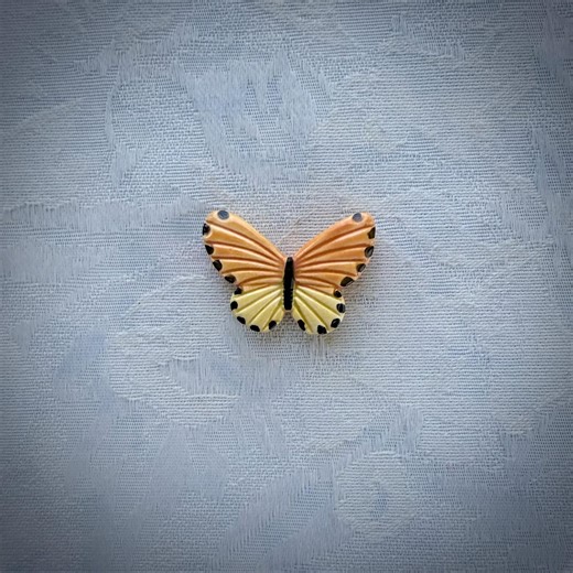 Yellow Ceramic Butterfly, Hand Painted Tile, Garden Mosaic Supply - Etsy