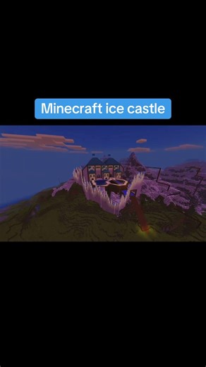 Ice castle ❄️🏰 #minecraft #minecraftbuilding #build #gaming #castle