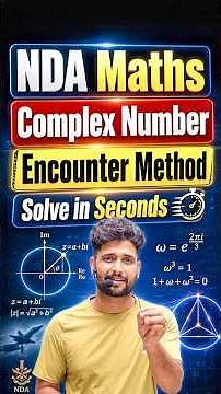 NDA Maths Complex Number | Cube Root of Unity Questions Trick | Algebra Shortcut