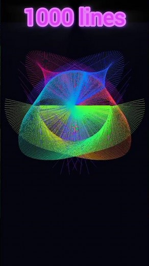 100/500/1000/3000 double pendulums #art #pendulum #maths #animation