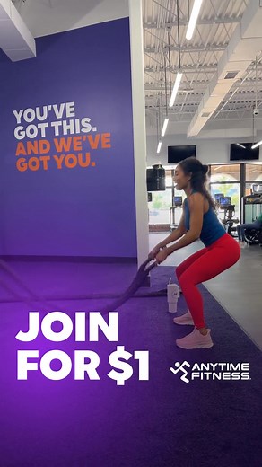 Your muscles might be sore, but your wallet won’t be! For a limited time, join Anytime Fitness and pay just $1 to enroll and $14.99 biweekly! 💪✨ | Anytime Fitness