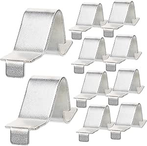 12pcs Cabinet Shelf Clips Cabinet Shelving Clamps Cabinet Shelf Supports Bookcase Support Clips Cabinet Shelf Brackets Shelving Brackets Clips Kickstand Iron Tin Cabinet Wire Rack