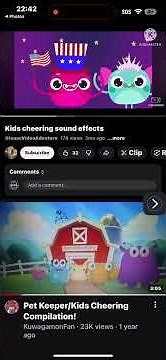 Kids cheering reversed